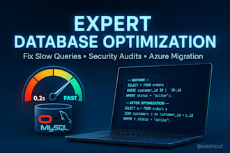 optimize your oracle or mysql database performance tuning and security fixes