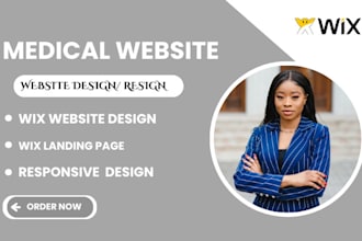 design wix medical, homecare, dental, healthcare staffing agency website on wix
