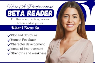 be your romance beta reader fantasy sci fic ya crime thriller novel beta reader