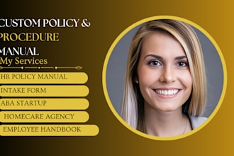 write HR policies, employee handbook, and workplace sops