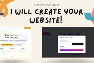 create a modern static website for your business