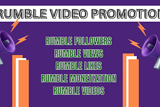 do rumble video promotion for your channel