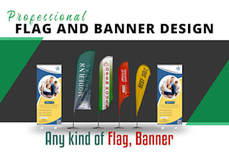 design flag, rollup banner for your business