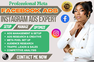 create profitable meta facebook and ig ads for ecommerce sales and business lead