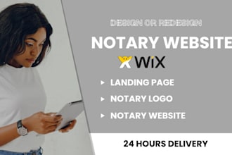 wix notary website,notary logo,wix notary landing page