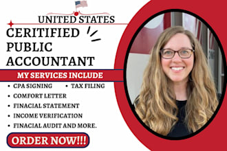 do financial audit US CPA comfort letter, income verification, mortgage letter