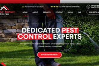 design pest control company website cleaning company website fumigation website