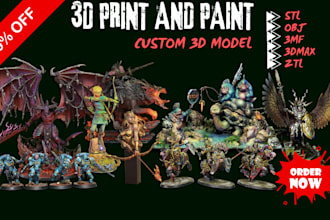 do 3d print and paint figure miniature warhammer 40k printing mini figure aos