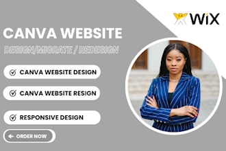 design canva website, redesign canva website, transfer canva to wix, wordpress