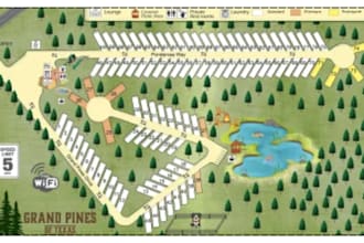 design site plan, rv park maps, and town maps in 24hrs