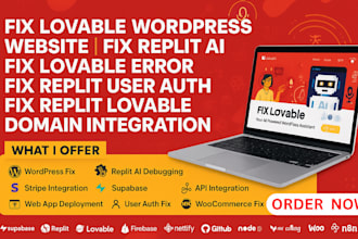 fix lovable wordpress website fixreplit ai fix lovable error fix replit userauth