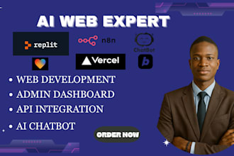 build, fix replit website app , ai chatbots app,replit,n8n,vercel