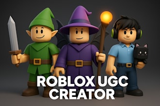 create custom roblox ugc, characters, bundles, and games
