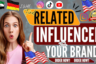 research and find best instagram, youtube, tiktok real estate influencer lists