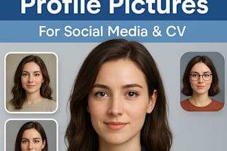 create realistic ai generated profile pictures for social media or CV