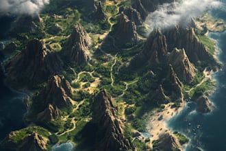 make a fantasy map for rpg fantasy dnd novels board game