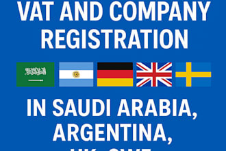 do vat and company registration in saudi arabia, argentina, germany, uk, swe