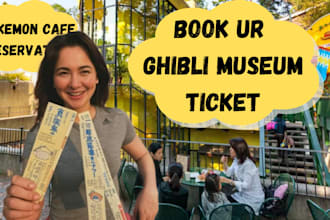 book july to august ghibli museum ticket, ghibli park, pokemon cafe reservation