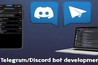 build telegram scraper bot, crypto payment bot, discord bot, crypto telegram bot
