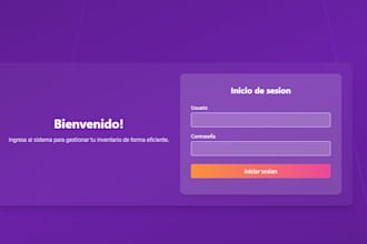 costum web sistem with secure login, dashboard