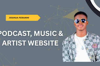do professional podcast music and artist wordpress website design