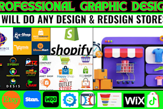 design, redesign, automate, shopify, tiktok shop, wix, etsy, socia media ai tool