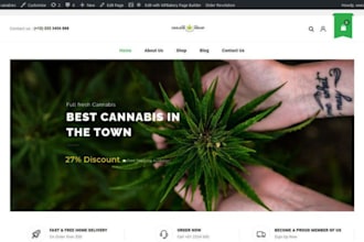 design weed website hemp website cannabis cbd ecommerce website marijuana websit