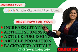 write and publish your research article in high index journals on google scholar