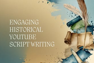 craft short or medium form history video scripts for faceless channels