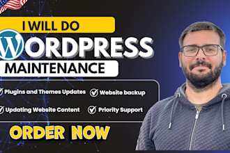 do wordpress website maintenance, wordpress support, and website update