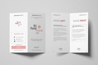 design property development presentation for real estate project bifold trifold