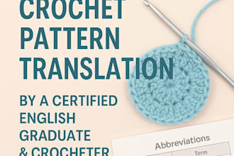 translate your crochet patterns from english to spanish