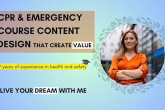 develop cpr certification course, emergency response guide and content