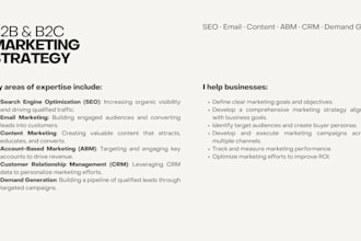 design the b2b b2c marketing strategies to scale brand leads revenue