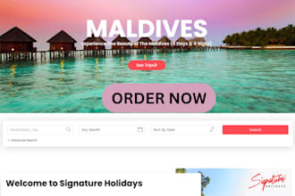 design travel website travel agency airbnb tour booking tourism website