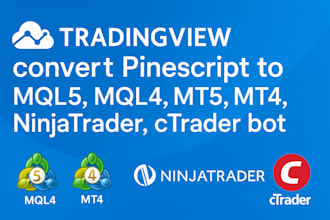 convert tradingview pinescript to mql5, mql4, mt5, mt4, ninjatrader, ctrader bot