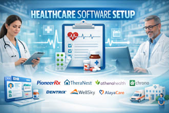 setup pioneerrx theranest athenahealth drchrono dentrix wellsky alayacare CRM