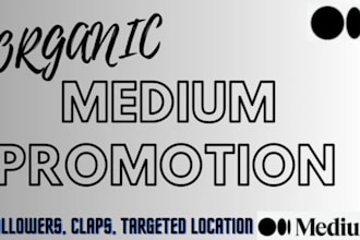viral promote medium article, ads medium promotion clap and real followers