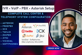 n8n ai agent voip freepbx asterisk voip 8x8 twillio ivr voice call vapi expert