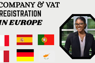 do company registration, vat in cyprus, malta, lativa, france, and germany