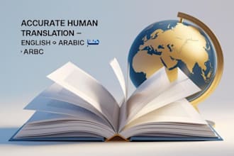 provide cleen and human proofreed and accurate translation