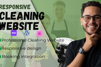 build office, house cleaning service website or appointment, booking website