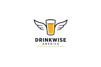 design alcohol training course bartenders logo