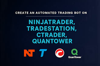create an automated trading bot on ninjatrader, tradestation, ctrader, quantower