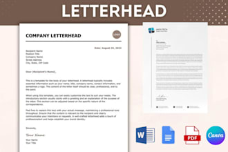 do business letterhead design, editable letterhead template, resume CV template