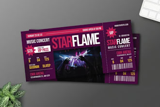 design party invitation cards, event tickets, and celebration printables