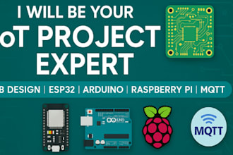 do iot project expert pcb design, esp32, arduino, raspberry pi, mqtt