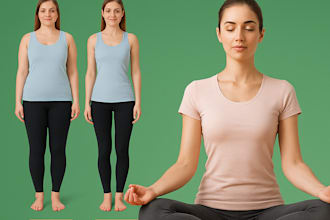 create high converting facebook and instagram ads for weight loss, yoga