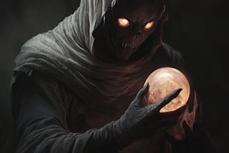 draw realistic fantasy horror character and concept art