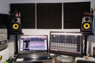 edit, equalize, compress, mix and add the necessary effects to each audio track